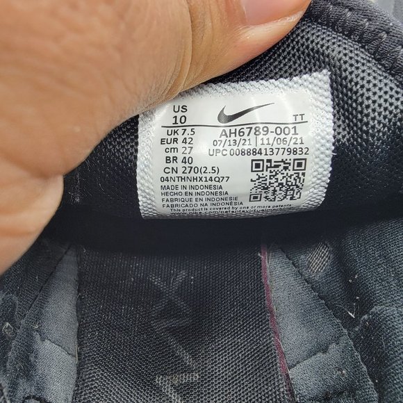 Nike Air Max 270 Womens 10 Black Anthracite Running Shoes AH6789-001 - Picture 9 of 12